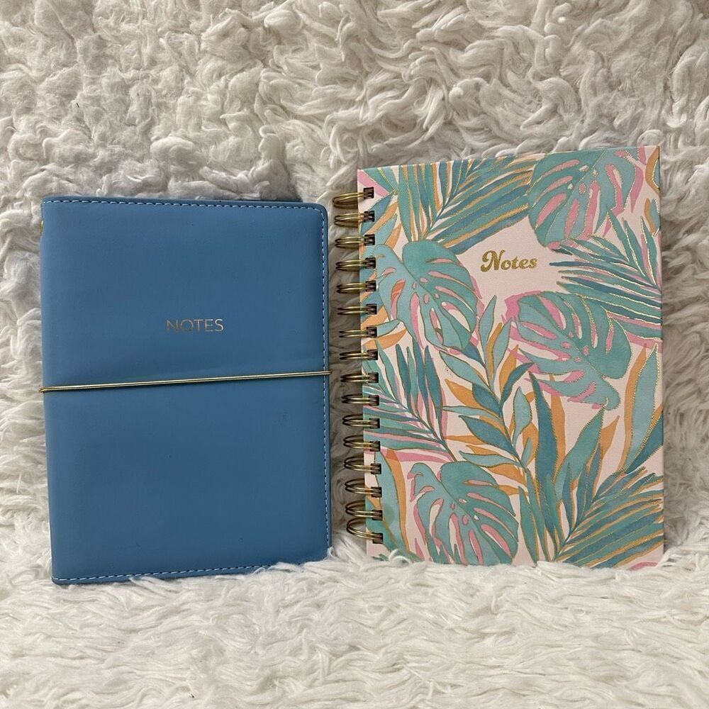 Unbranded 2 Piece Bundle Goal Exercise Journal and Ruled Notebook Set New‎